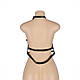 Портупея шкіряна Star Night Leather Chest Harness Straps чорний, фото 7