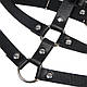 Портупея шкіряна Star Night Leather Chest Harness Straps чорний, фото 8