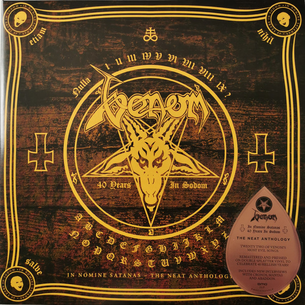 Venom — In Nomine Satanas — The Neat Anthology 2 LP Set 2019 Bmg/EU Mint Вінілова пластинка (art.245773), фото 1
