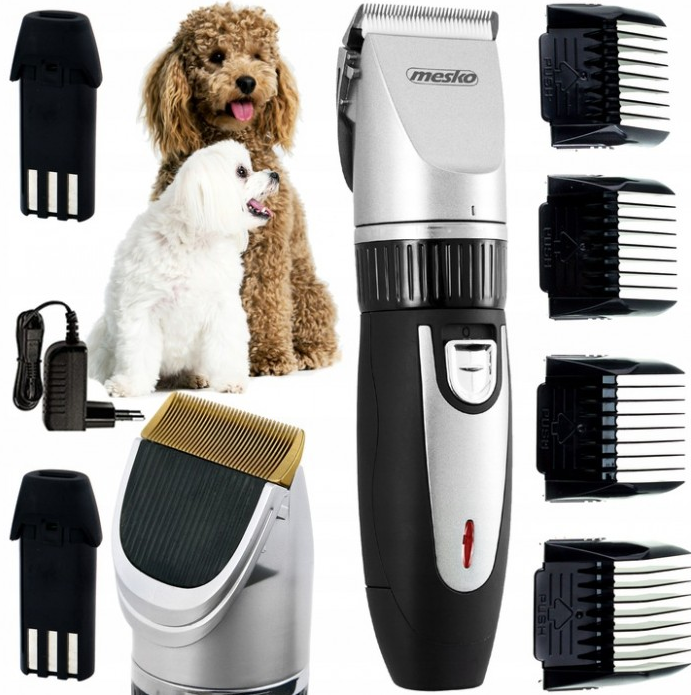 Машинка для стрижки тварин Mesko MS 2826 - 4 насадки, фото 1
