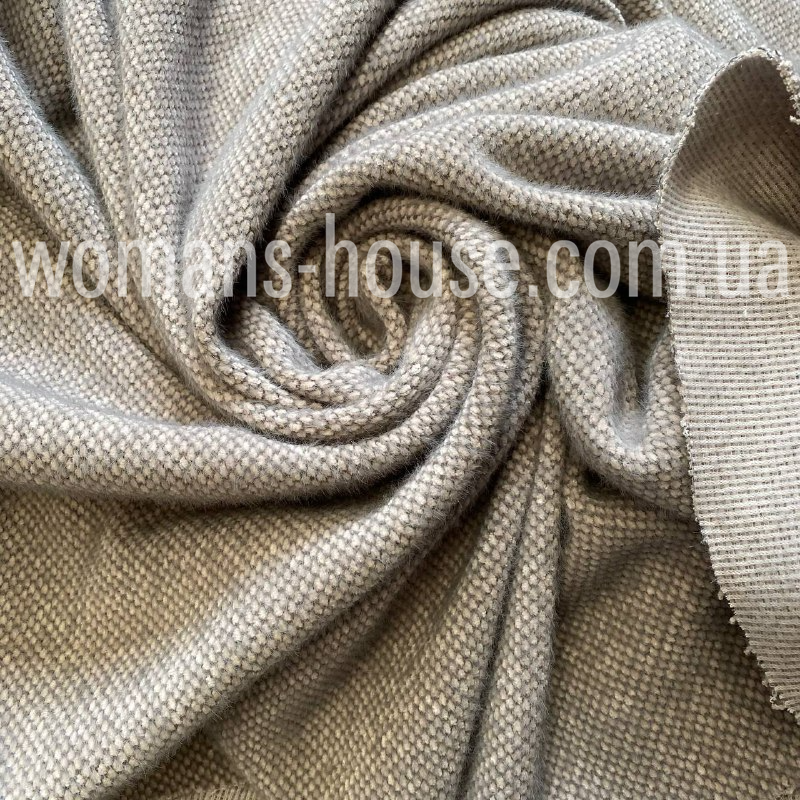 Трикотаж Ангора соти (норка) Сірий, фото 1