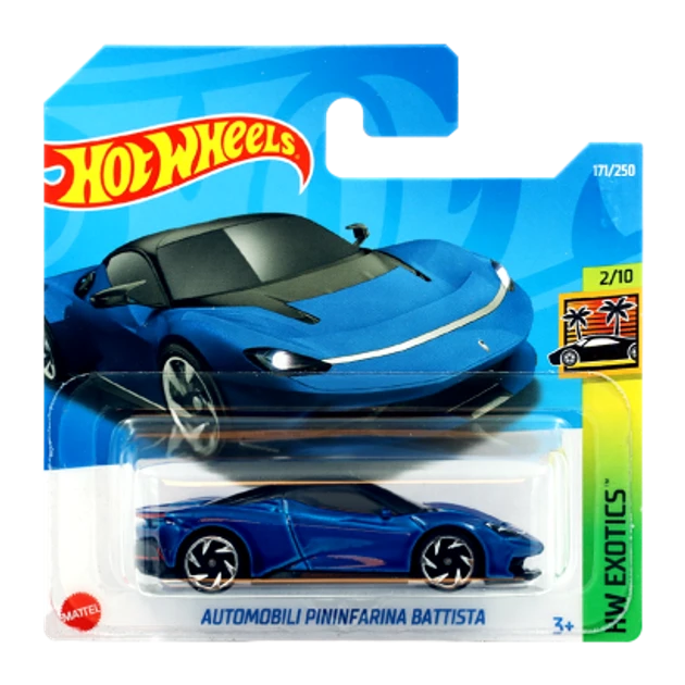 Машинка Хот Вілс 1:64 Automobili Pininfarina Battista колекція HW Exotics Hot Wheels Mattel HCX53