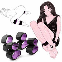 М'які наручники БДСМ на руки та ноги, Фіксатори для рук та ніг набір, Наручники для ігор БДСМ для садо мазо та рольових ігор