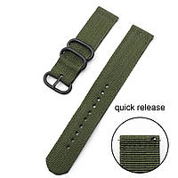 Нейлоновий ремінець NATO MILITARY GREEN 18 mm