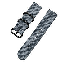 Нейлоновий ремінець NATO MILITARY GREY 18 mm