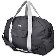 Сумка дорожня Semi Line 22 Black A3027-1 для фітнесу та подорожей об'єм 22 л водостійкий поліестер регульований ремінь чорна