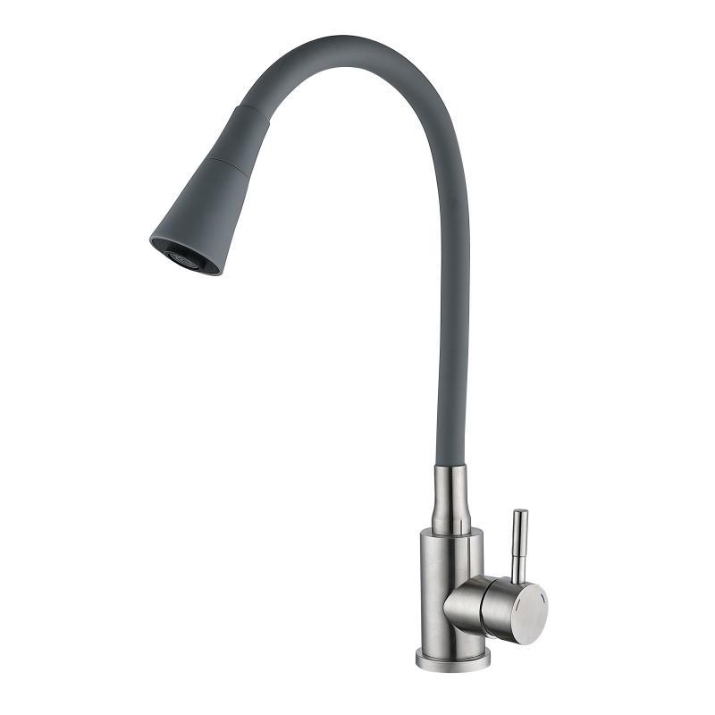 Змішувач для кухні Lidz Aria 015F31 з гнучким виливом (k35) LDARI015F31GNK31871 GNK, фото 1