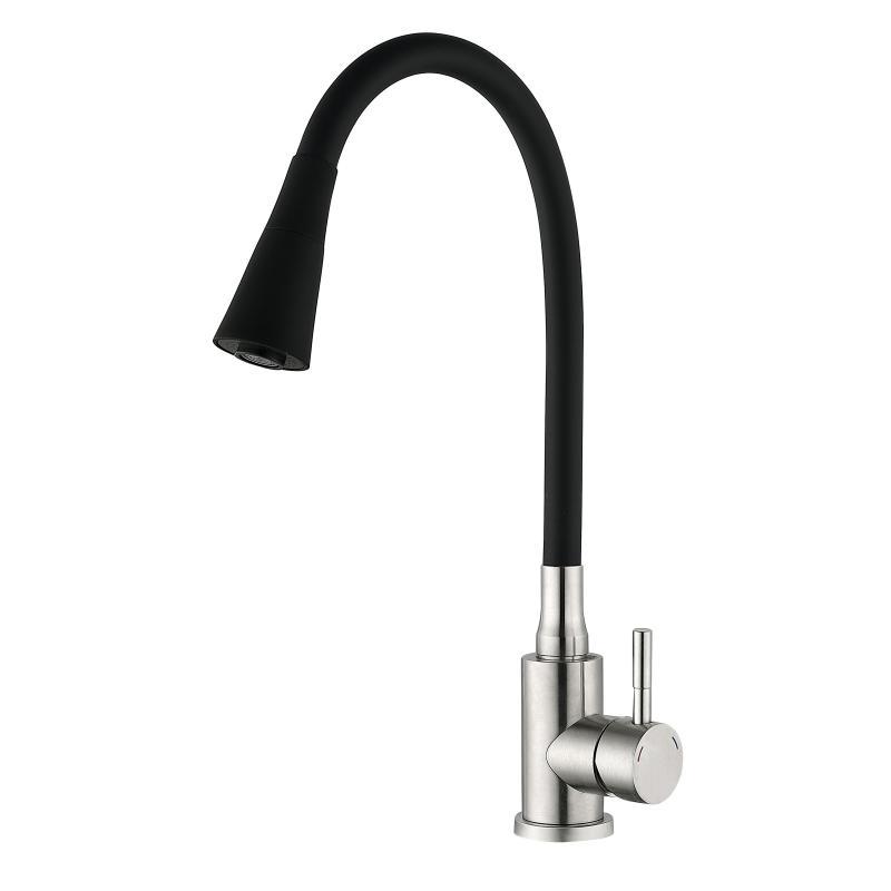 Змішувач для кухні Lidz Aria 015F31 з гнучким виливом (k35) LDARI015F31BNK31872 BNK, фото 1