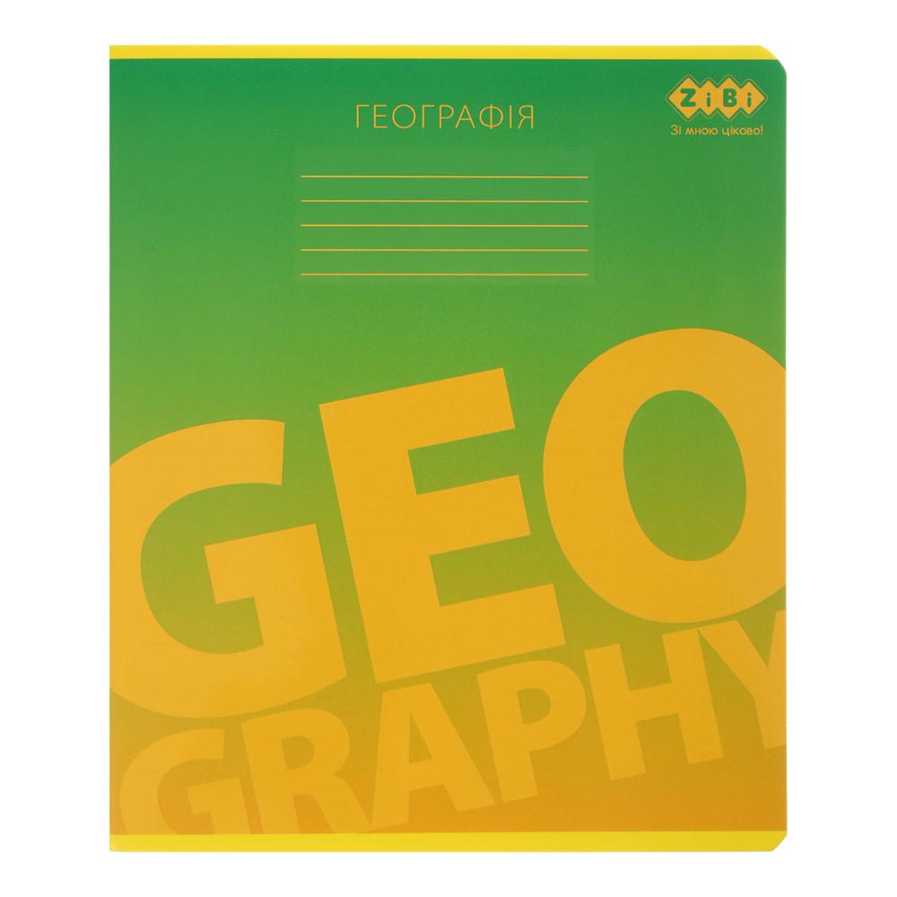 Зошит шкільний предметний Географія А5+ 168*203мм 48 л. ZiBi в клітинку Gradient ZB.1702-04