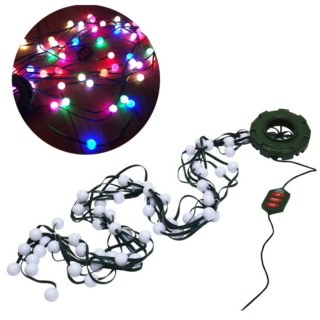 Світлодіодна конусна гірлянда на ялинку Tree Dazzler 64 кулі Новорічна прикраса для ялинки, фото 1