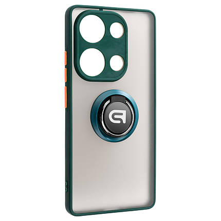 Чохол накладка ArmorStandart PC Frosted Matte Ring для Xiaomi Redmi Note 13 Pro 4G Dark Green (ARM75449), фото 1