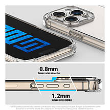 Чохол накладка ArmorStandart TPU Air Force для Motorola Edge 50 Pro Camera Cover Clear (ARM77362), фото 4