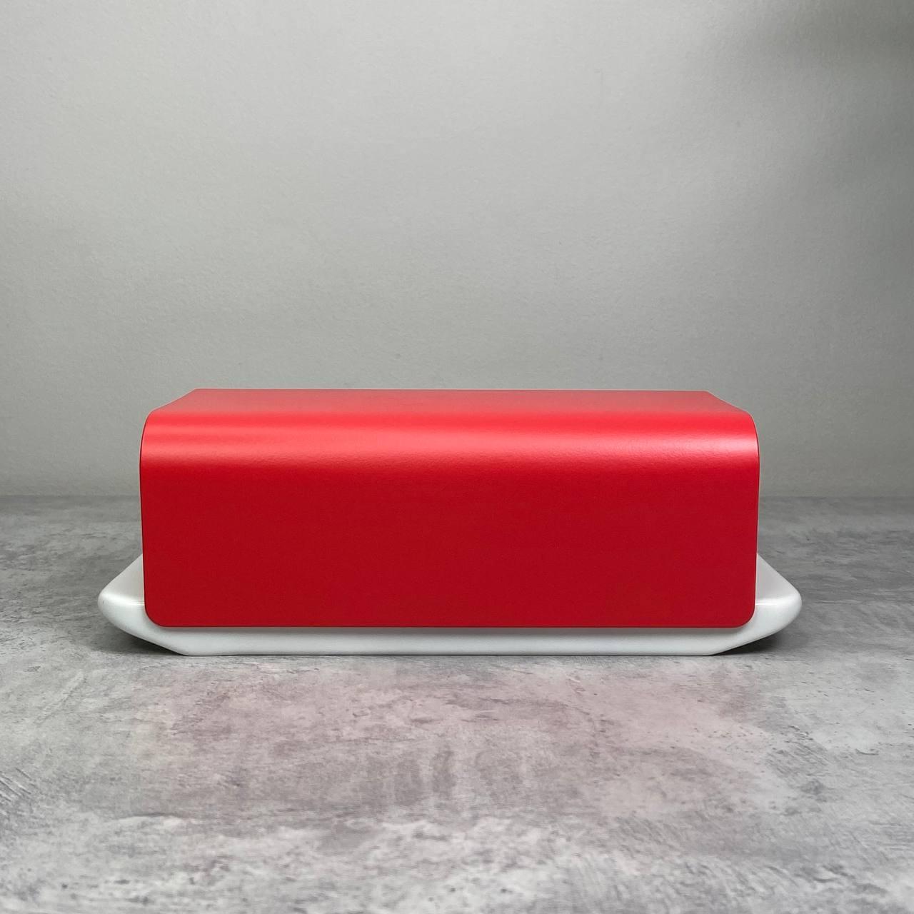 Маслянка Alessi Mattina 21х9 см червона