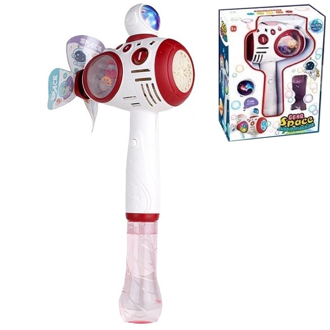 Встановлення (генератор) для запуску мильних бульбашок "Space" КРАСНА арт. WX 536, фото 1