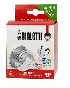 Фільтр воронка для Bialetti на 2 чашки, Imbuto для гейзерної кавоварки