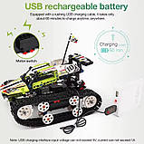 Конструктор гоночна машина на гусеничному ходу на дистанційному керуванні на 415 деталей, фото 6