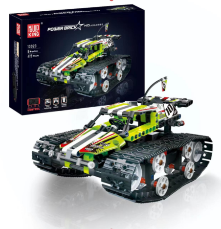 Конструктор гоночна машина на гусеничному ходу на дистанційному керуванні на 415 деталей, фото 1