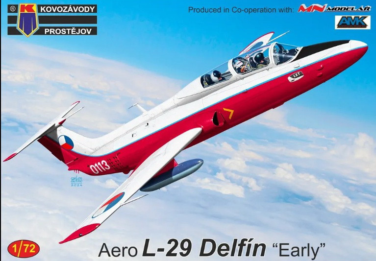 Пластикова модель 1/72 Kovozavody Prostejov 0467 чехословацький літак Aero L-29 Delfín “Early”, фото 1