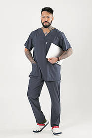 Медичний чоловічий стрейч-костюм Балтімор, Графіт