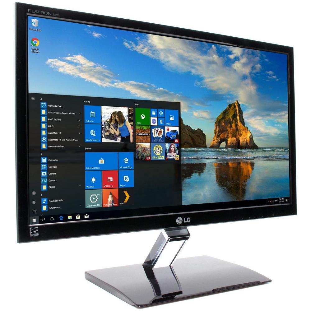Монітор 22" FullHD 1920*1080 TN LG E2260T LED VGA DVI зовн.БЖ 12V чорний бв B Гар.12міс! #
