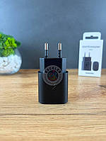 Оригінальний мережевий зарядний пристрій Samsung 25W чорний блок живлення PD USB-C