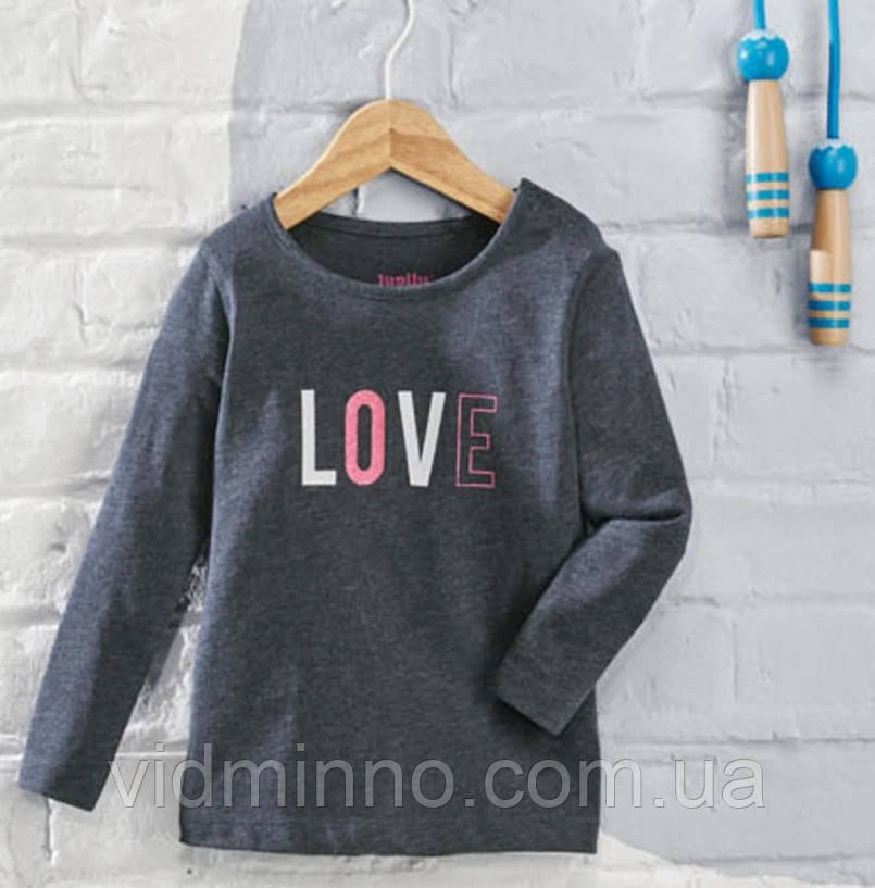 Кофта реглан лонгслів на дівчинку Lupilu р.98-104 - 2-4 роки, фото 1