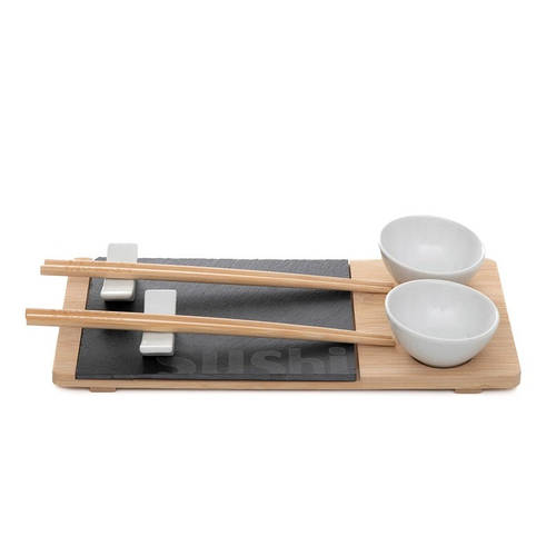 Посуда для суши Homla Sushi 30х14 см Набор для суши с двумя мисками ...