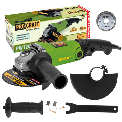 Болгарка 125/1200 PW1200 PROCRAFT, фото 1