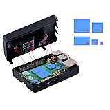 Корпус для Raspberry Pi 5  алюмінієвий чорний Passive Cooling (C-0047), фото 4