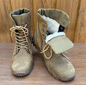 Берці зимові нубук на хутрі на змійці