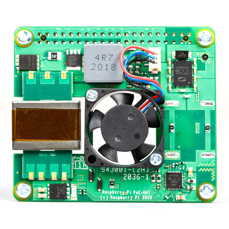 Плата розширення Raspberry Pi PoE+ HAT (SC1022)