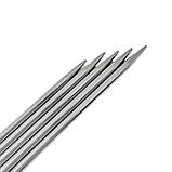 Спиці шкарпеткові сталеві Knitting Needles 25 см №2, фото 4