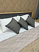 Подушка (40x40х11 см) декоративна Decorator Sawana, колір сірий (84-055), фото 8