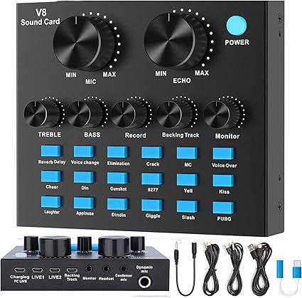 Звуковая карта Live Sound Card-V8 Sound Card Микшерная плата для ...