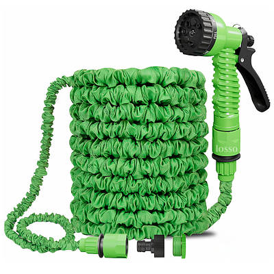 Шланг для поливу розтяжний LOSSO MY-186 «Magic Hose» з пістолетом-розпилювачем 7,5 м