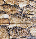 Самоклеюча декоративна 3D панелі Бежевий камінь 700х770х3мм, фото 2