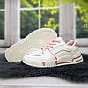 Кросівки кеди жіночі білі з рожевим Violeta 4564, фото 6