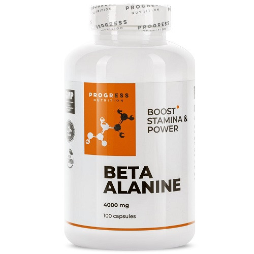 Предтренувальний комплекс Progress Nutrition Beta Alanine (100 капсул.)