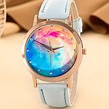 Жіночий кварцовий наручний годинник "Космос" + браслет із серцем, фото 4