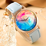 Жіночий кварцовий наручний годинник "Космос" + браслет із серцем, фото 3