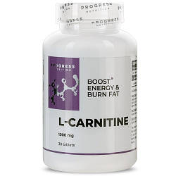 Л-Карнітин Progress Nutrition L-Carnitine 1000 mg (30 таблеток.)