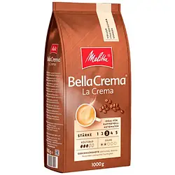 Кава в зернах Melitta BellaCrema La Crema 1кг Німеччина Мелітта фруктово-горіхові нотки