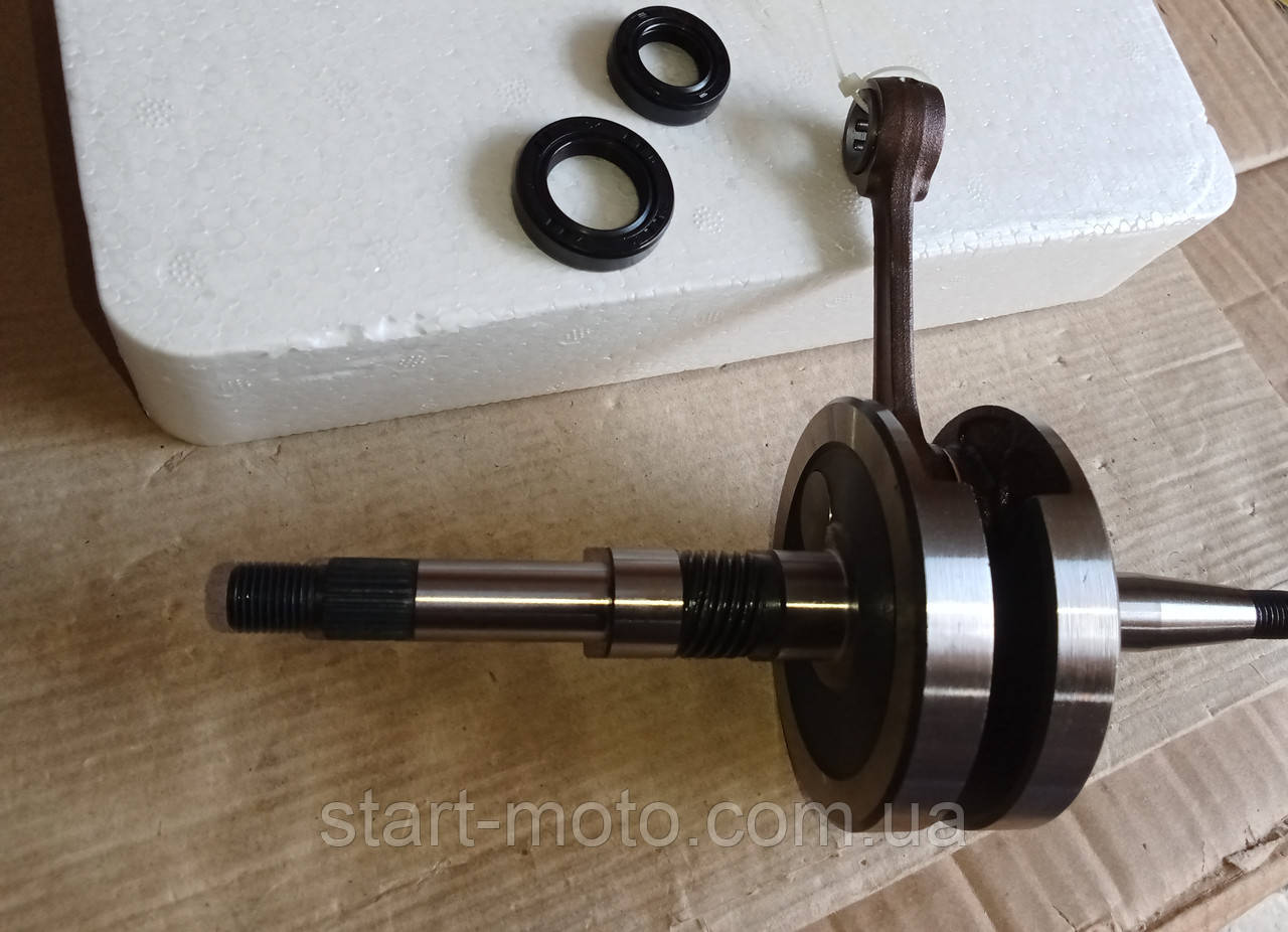 HONDA 50 2T TOPIC AF38 (щітки 34 mm) Коленвал + сальники/місяць якісний, фото 1