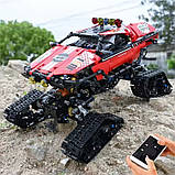 Конструктор гоночна машина на гусеничному ходу з дистанційним керуванням на 1381 деталь, червоний, фото 2