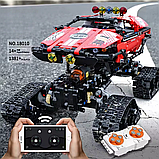 Конструктор гоночна машина на гусеничному ходу з дистанційним керуванням на 1381 деталь, червоний, фото 6