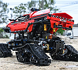 Конструктор гоночна машина на гусеничному ходу з дистанційним керуванням на 1381 деталь, червоний, фото 8