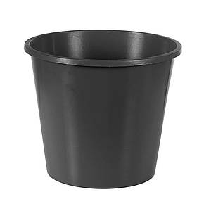 Контейнер-відро 8 л, чорний, 26 х 23 см, Польща, для зберігання квітів