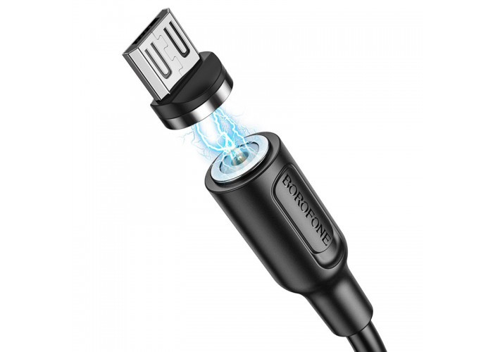 Магнітний кабель Miсro USB 2,4 А, шнур 360°