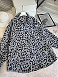 Жіноча тепла сорочка флісова в леопардовий принт (р. 42-48) 63131079, фото 5