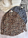 Жіноча тепла сорочка флісова в леопардовий принт (р. 42-48) 63131079, фото 4